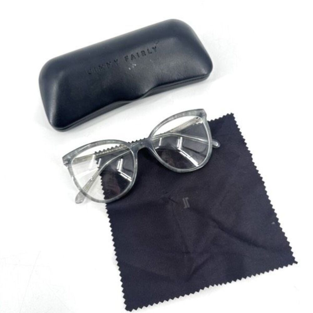Jimmy Fairly‎ X Le Jura Glasses Dessinee A Paris Handmade Gray Women’s unisex